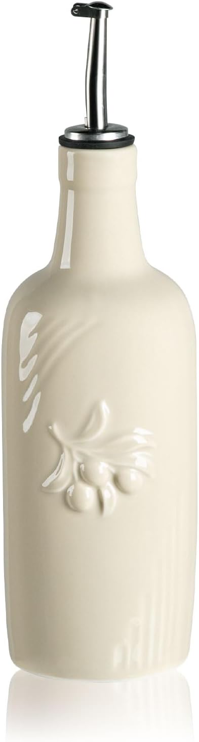 Sweejar Ceramic Olive Oil Dispenser Bottle, 17 FLOZ Oil Bottle by Sweejarco1949
