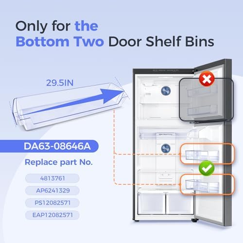 [2026] DA63-08646A Refrigerator Door Shelf Bin for Samsung
