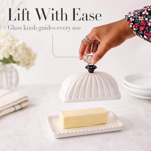 Mud Pie Door Knob Butter Dish