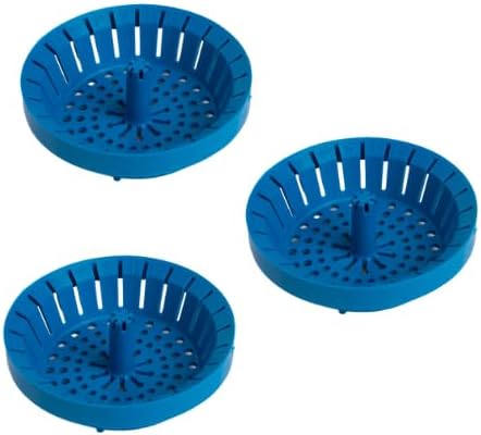 Dripsie Kitchen Sink Strainer, 3.25-Inch, 3-Pack, Blue