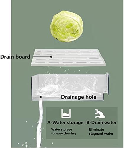 Diskary Fridge Organizer, 2 Drawers, Large