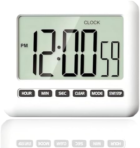 Magnetic Digital Kitchen Clock Timer, 3.34x2.83 Inches
