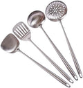 17′′ Wok Utensils - Wok Spatula and Ladle, Skimmer Spoon, Slotted