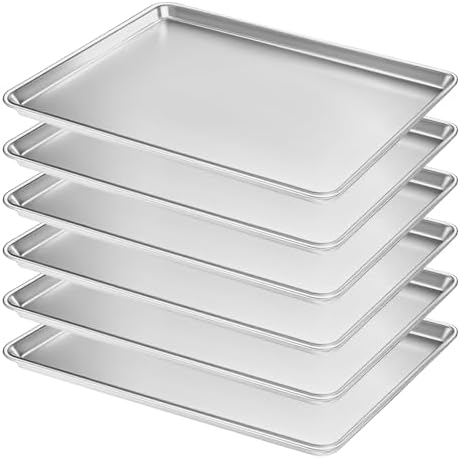 Full Size Commercial Quality Baking Sheet Pan, Bastwe Aluminum Cookie