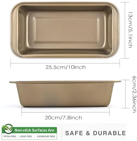 Bread Loaf Pan,10 Pack Nonstick Loaf Baking Pan 9.5 x 5 Inch Loaf Pan