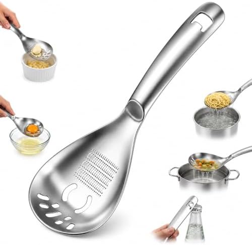 5-in-1 Stainless Steel Cooking Spoon Egg Separator Masher Bottle