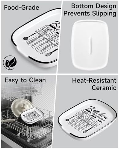 Funny Spoon Rest for Stove Top, Ceramic Spoon Holder for Kitchen