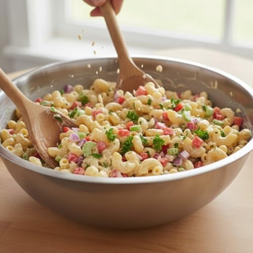 Alpine Cuisine 3-Quart Stainless Steel Kitchen Mixing Bowls, Salad