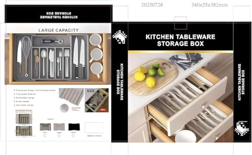 TPW Expandable Drawer Organizer, XL(13-22''W x 15"D) Adjustable