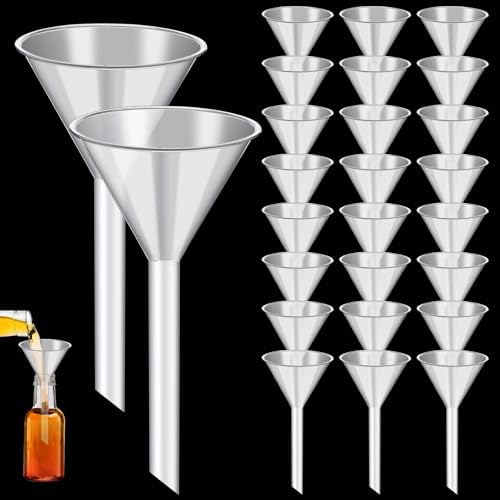 25Pcs 3.5 Inch Plastic Funnels, Wide Mouth Funnels for Kitchen Use
