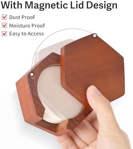 Espresso Coffee Paper Filter Holder - Wooden Coffee Filters Storage