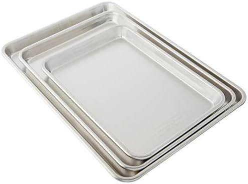 Nordic Ware Half Sheet with Grid and 3 Piece Baker's Delight Aluminum