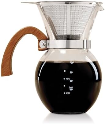 Fino Pour-Over Coffee Maker, Borosilicate Glass, 4 Servings