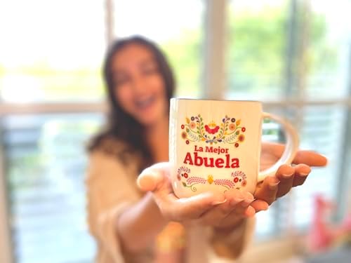 Triple Gifffted La Mejor Abuela and Abuelo Coffee Mugs Set in Spanish