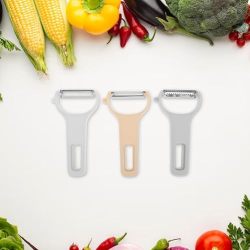 Vegetable Peeler Set 3 Pcs Stainless Steel Multifunction for Kitchen