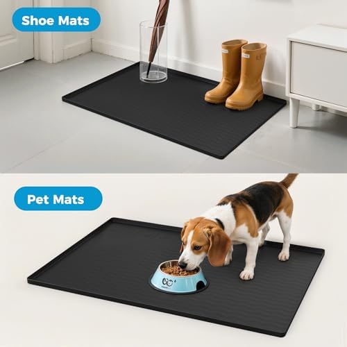 URMONA Waterproof Silicone Under Sink Mat, 22 x 14 in