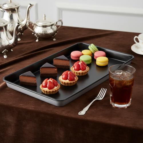 Bakeware Cookie Pan Set, Kitchen Oven Baking Pan Nonstick Carbon