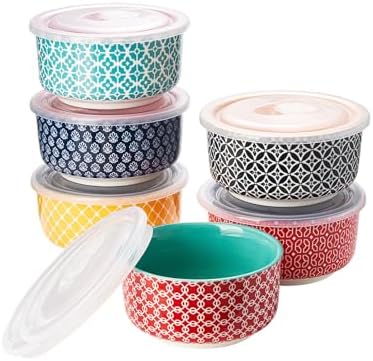 DOWAN 8 oz Ramekins with Lids Oven Safe for Creme Brulee, Ceramic