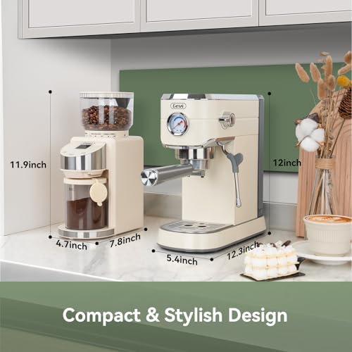 Gevi 20 Bar Espresso Machine with Conical Burr Grinder
