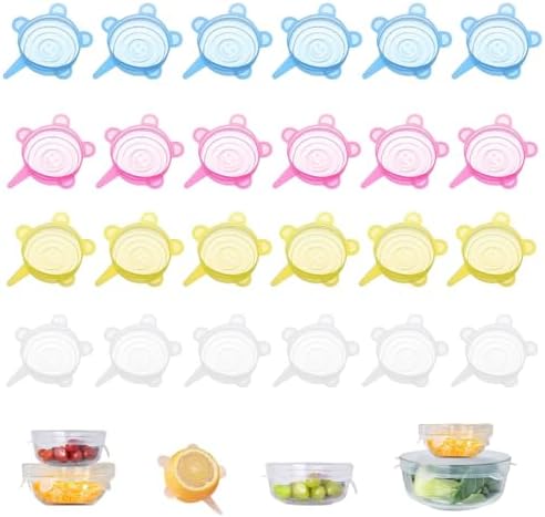 Reusable Silicone Can Lids, 24 Pcs