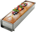 Tiramisu Pan, Rectangle Cake Pan with Removable Frame & Non-Stick