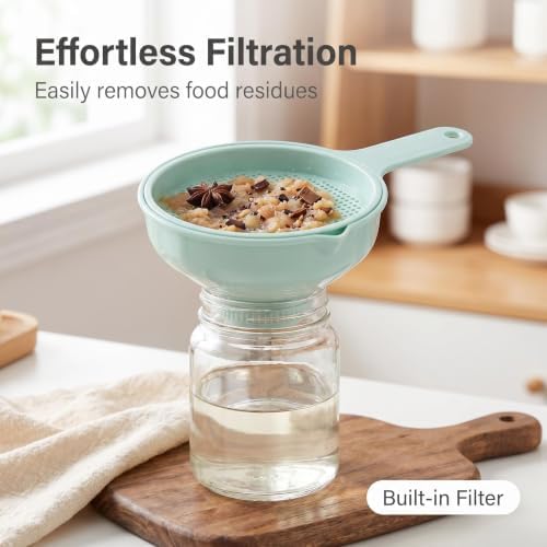 7-in-1 Multi-Function Kitchen Funnel Set, Food Grade Plastic Funnel