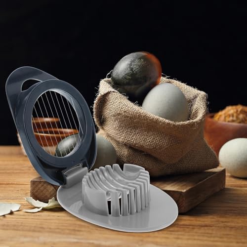Plastic Egg Slicer for Strawberries and Avocado, Knife-free Slicing