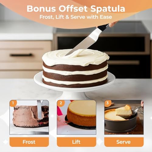 RFAQK 9 Inch Springform Pan Nonstick Leakproof - Spring Form Pan for