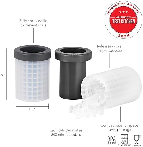 Tovolo Mini Ice Cylinder- Squeeze & Release- Set of 2 - Image 5