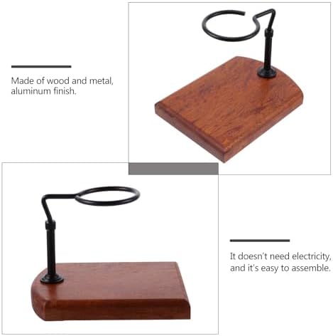 Coffee Dripper Stand with Wood Base Adjustable Hand Brew Rack