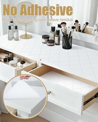 Drawer and Shelf Liners for Kitchen Cabinets Non-Adhesive 12in x 20FT