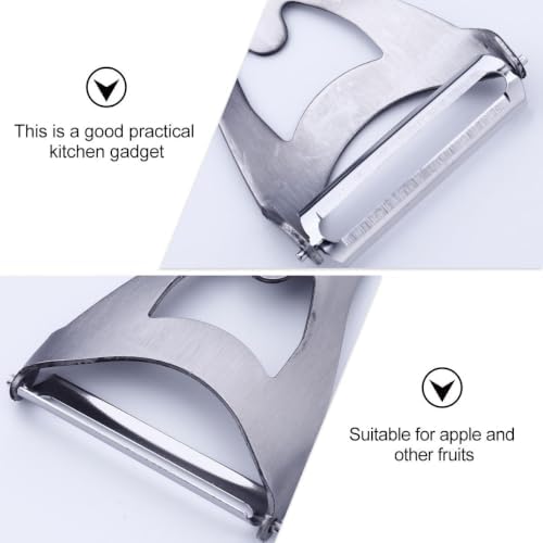 2pcs Stainless Steel Kitchen Peeler Set with Potato Vegetable Cutter