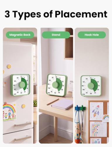 LIORQUE 6-Inch Large Visual Timer, 60-Minute Classroom Timer