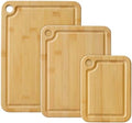 Totally Bamboo Cutting Boards for Kitchen with Juice Groove, Set of 3