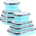 Mimorou 8 Pcs Collapsible Food Storage Containers Foldable Silicone