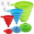 Silicone Collapsible Funnel Set 3 Pack Food Grade Funnels for Filling