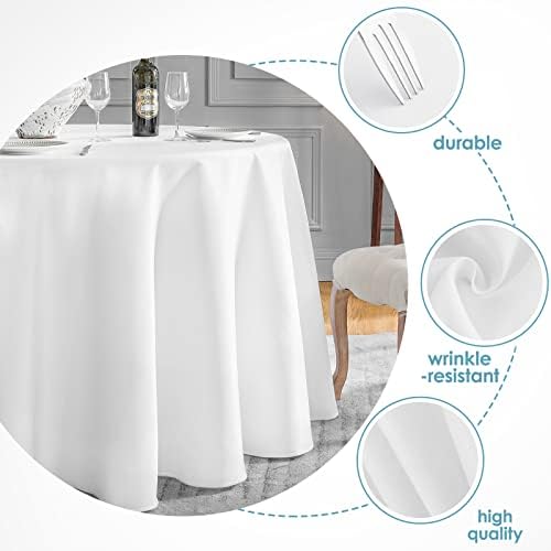VidaFete Classic Series 6 Pack 120inch Round Polyester Table Cloth