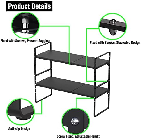 Expandable Metal Kitchen Cabinet Storage Shelf