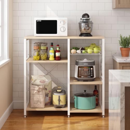 Microwave Stand, 4-Tier Kitchen Storage Rack