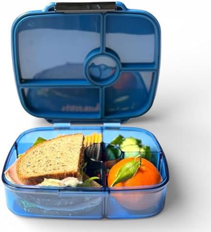 Yumbox Go Leakproof Bento Lunch Box, Oslo Blue, 5 Compartments