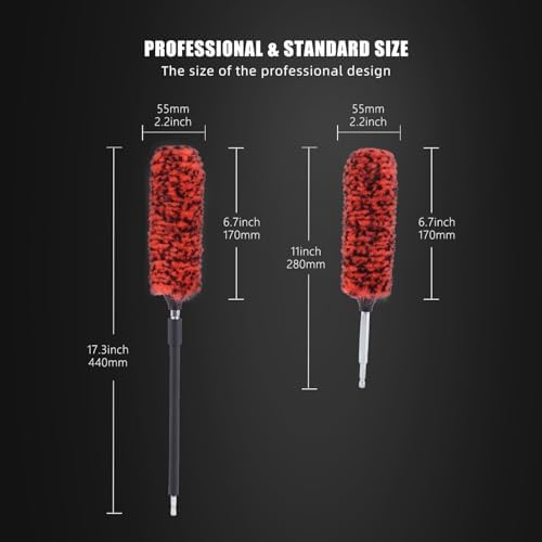 SPTA 1-Piece Microfiber Drill Wheel Brush