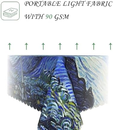 52x70 Inch Van GOG The Starry Night Washable Rectangle Tablecloth
