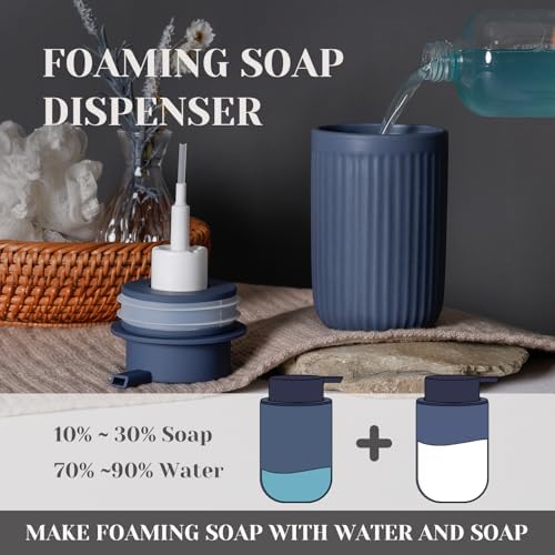 INGOFIN Ceramic Foaming Soap Dispenser - 12oz Foam Hand Soap Dispenser