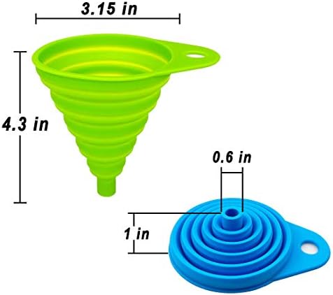 Collapsible Funnel for Water Bottle Liquid Transfer