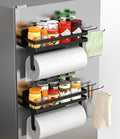 ZUNTO Magnetic Paper Towel Holder for Fridge, Black