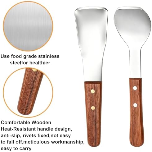 Yesland Ice Cream Scoop Set 2 Pack, Stainless Steel Ice Cream Spade