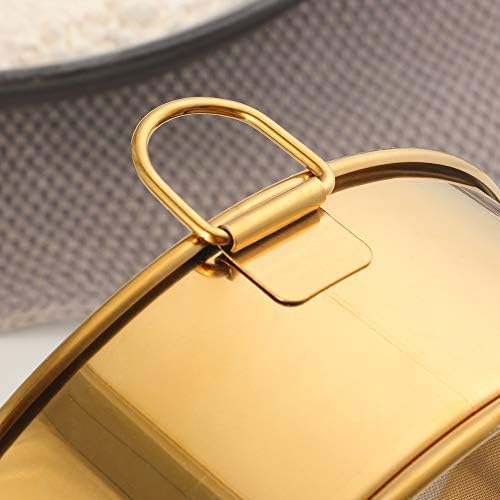 18/10 Stainless Steel Flour Sifter, Kitchen Cake Flour Fine 80 Mesh
