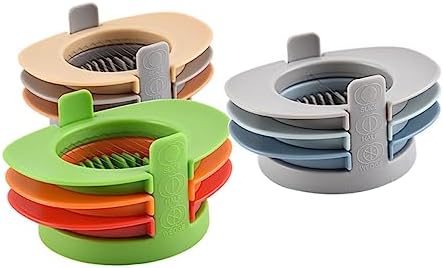 Egg Slicer Cutter 3 in 1 with Silicone Base Stainless Steel