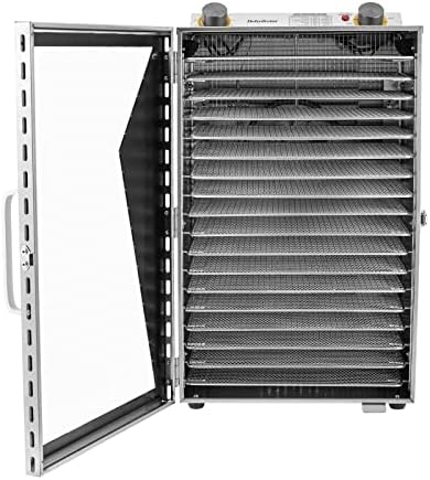 Commercial Food Dehydrator, 18 Stainless Steel Trays, 600W