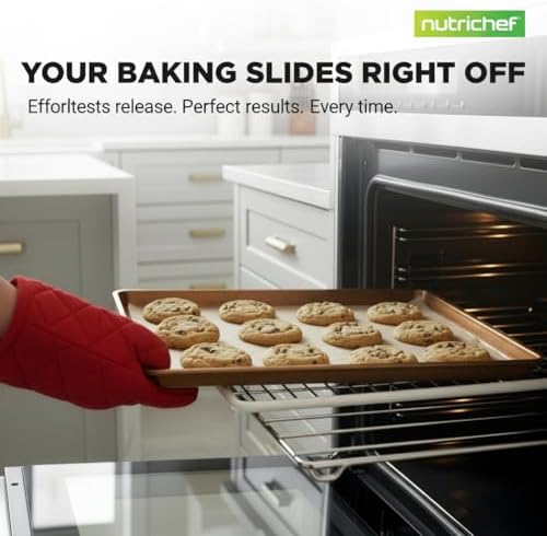 NutriChef Nonstick Extra Large Baking Sheets – 22 x 16 Inch Mega